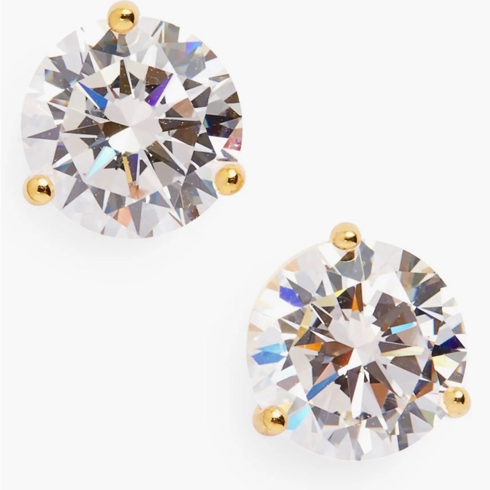 Nordstrom Gold Plated over Sterling Silver Cubic Zirconia Earrings
